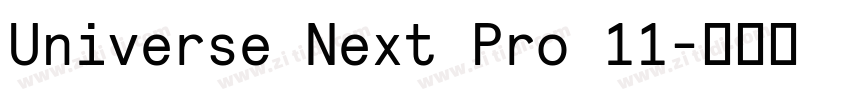 Universe Next Pro 11字体转换